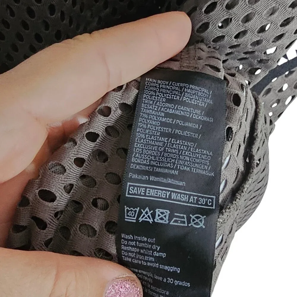 Beyoncé IVY PARK Tape Women's Mesh Green Tank Top Vest Size Small - Picture 4 of 4